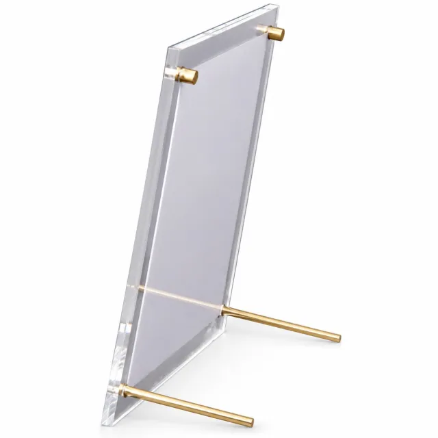 SWGOTA A3 acryl fotolijst met afgeronde hoeken - Transparante lijst voor certificaten en foto's - Inclusief schroefsteunen