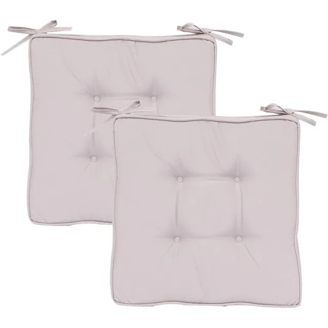 Ibenzoa Comfortabele Stoelkussens voor Binnen en Buiten - Set van 2 in Beige
