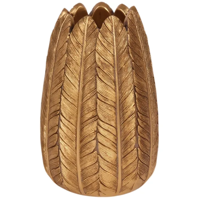 Baroque Vaas - Vaas Veren L 15,5 cm - Goud - Resin - 15.5x10.5x10.5 - Polyresin Gold