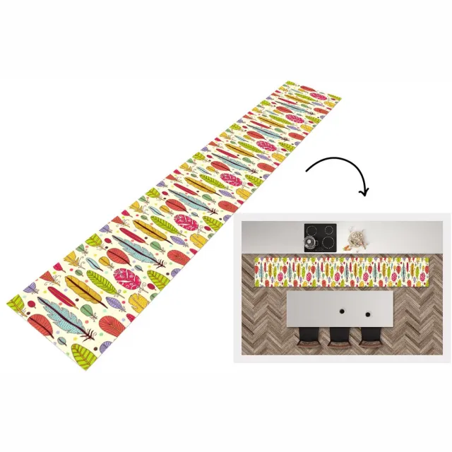KitchenYeah Keukenloper - Keukenmat - Patroon - Veren - Kleuren - Keuken vloerkleed Multicolor