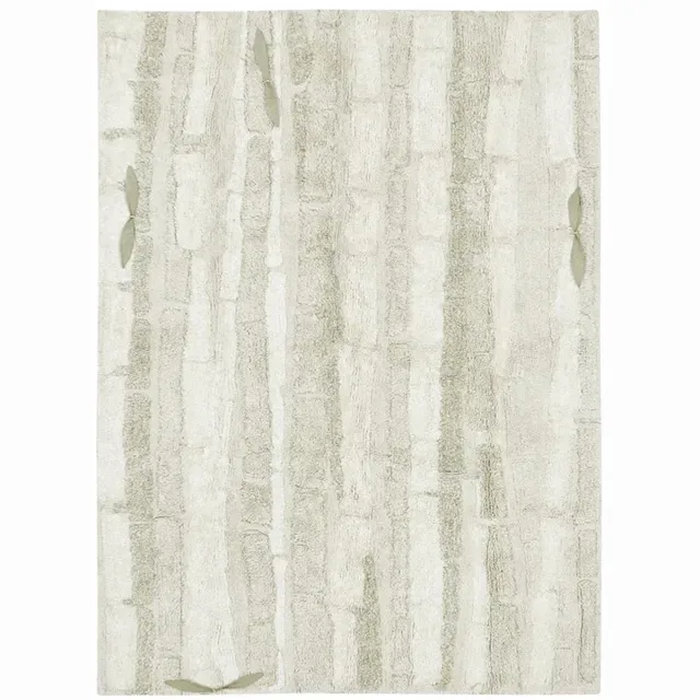 Lorena Canals Wasbaar katoen vloerkleed - Bamboo Forest - 120x160cm Beige