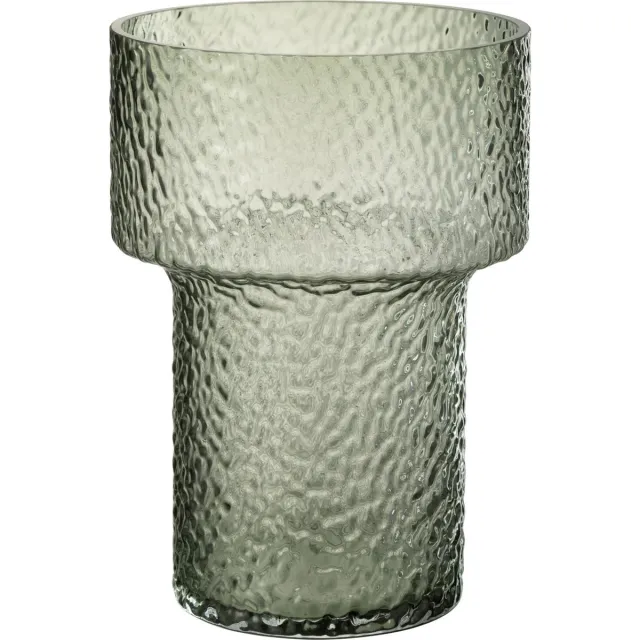J-Line vaas Betty - glas - groen - small - 30 cm hoog