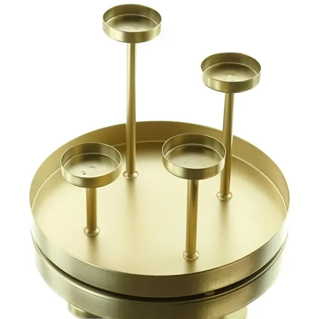 Freese Kandelaar 4-voudig goud 23cm