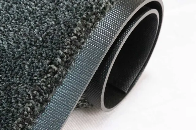 LogoMatz Heavy Duty mat - 85cm x 120cm - Mineral Grey - Dubbele rubberen backing - 50% recycled nylon vezel - Speciaal voor de werkvloer