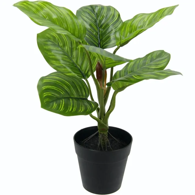 Ibenzoa Realistische Groene Plant in Stijlvolle Terracotta Pot - Perfect voor Elke Ruimte