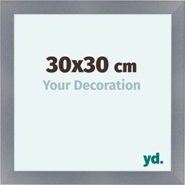yd. Your Decoration - Fotolijst 30x30 cm - MDF - Aluminium Geborsteld - Como