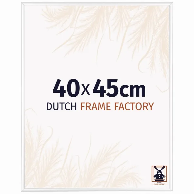 Dutch Frame Factory Fotolijst 40x45 cm - Aluminium - Wit Hoogglans - Kampen