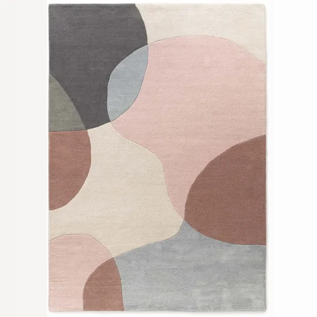 Nordic Weavers Wollen vloerkleed - Dune abrikoos 120x170 Multicolor
