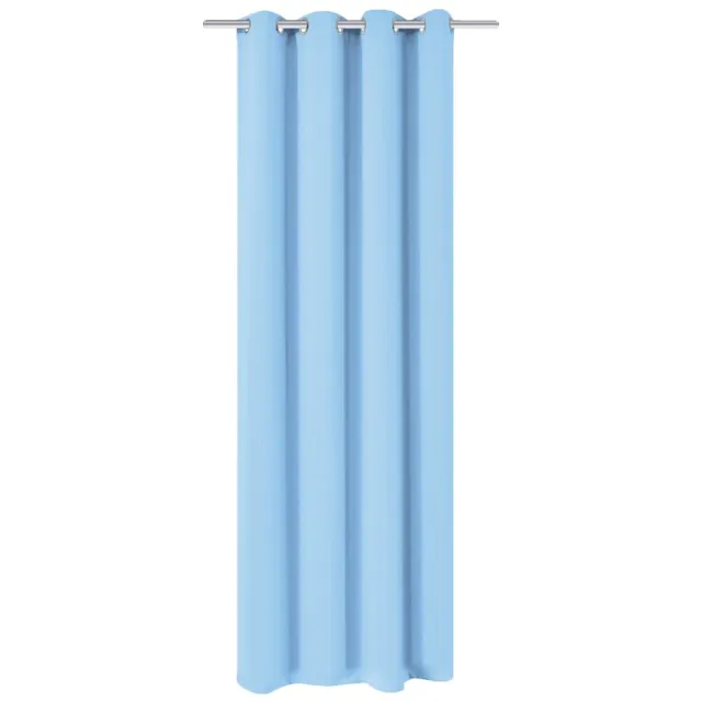 vidaXL Gordijn met metalen ringen verduisterend 270x245 turquoise