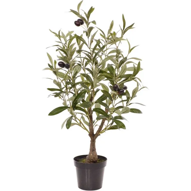 Maxifleur Kunstplanten Olijf Kunstboom in Pot - Groen - 60 cm