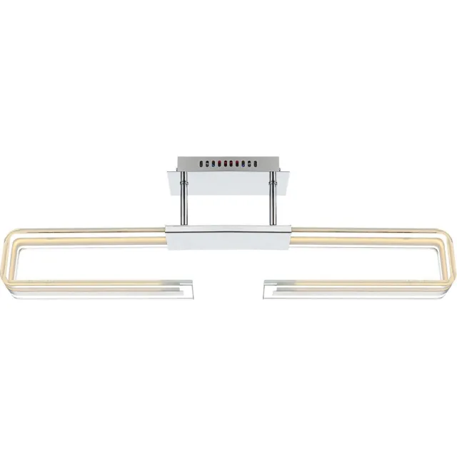 Globo Lighting Plafondlamp Globo Sardegna LED - Chroom/Glas gesatineerd