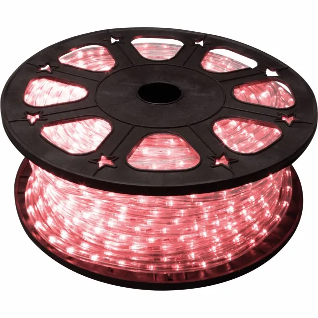 HQ-Power Led-lichtslang, lichtketting, lichtsnoer, verlichting voor kerstmis, tuin, feest, bruiloft, ledstrip, decoratie voor binnen en buiten, 36 leds/meter, rood, 45 m