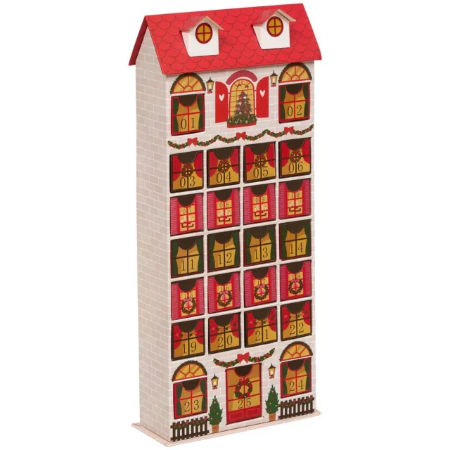 Atmosphera Créateur d'intérieur® Calendrier de l'Avent maison H. 41 cm Multicolore