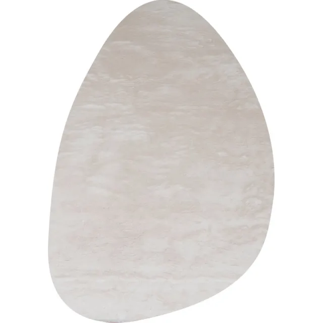 Veer Carpets Vloerkleed Morbido Ivory 2810 - Kiezelvormig 200 x 280 cm - Extra Hoogpolig Fluffy Vloerkleed in Scandinavische / Hotel Chique Stijl Wit