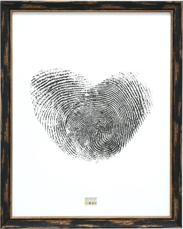 Deknudt Frames fotolijst S46TG2 - zwart verweerd hout - foto: 30x45 cm