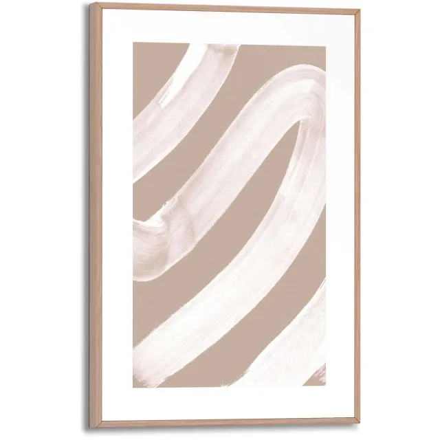 Reinders Schilderij Abstract White - 30 x 20 - Hout - REINDERS Abstract White Hout
