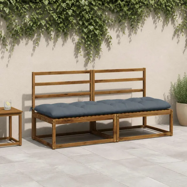 vidaXL Bankkussen VIANEN 100% Polyester Blauw 190 x 60 x 12 cm
