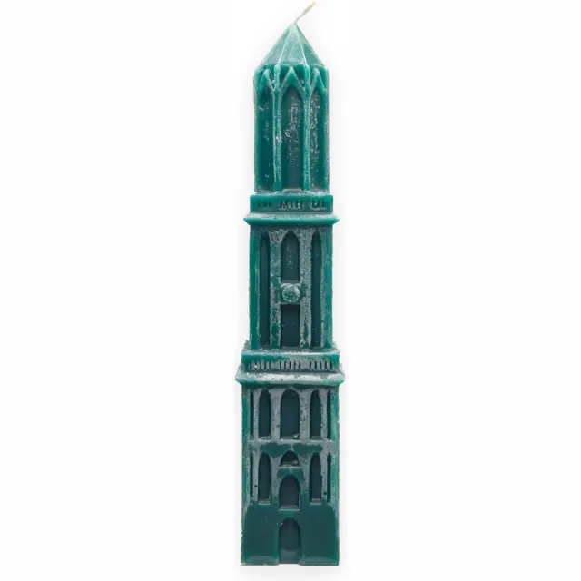 Domkaarsenutrecht.nl Domkaars 35cm Groen- Domkaars Utrecht- Domtoren Utrecht- Domtoren Kerst- Utrecht- Kaarsen