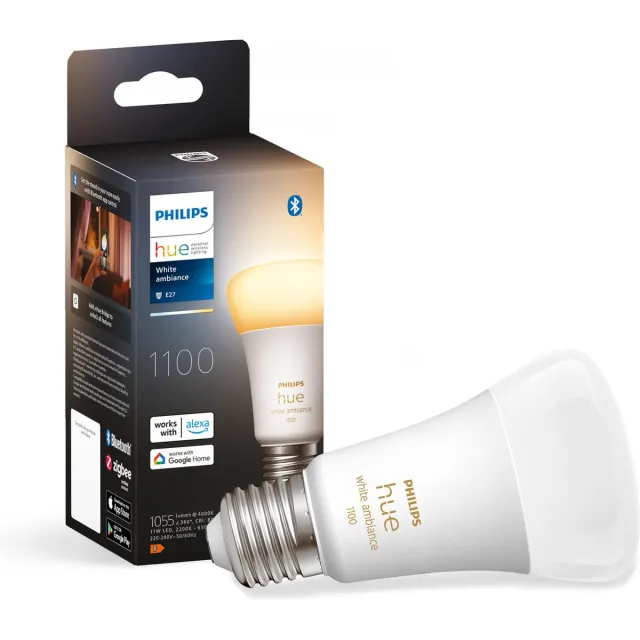 Philips Hue standaardlamp E27 Lichtbron - warm tot koelwitlicht - 1-pack - 1100lm - Bluetooth