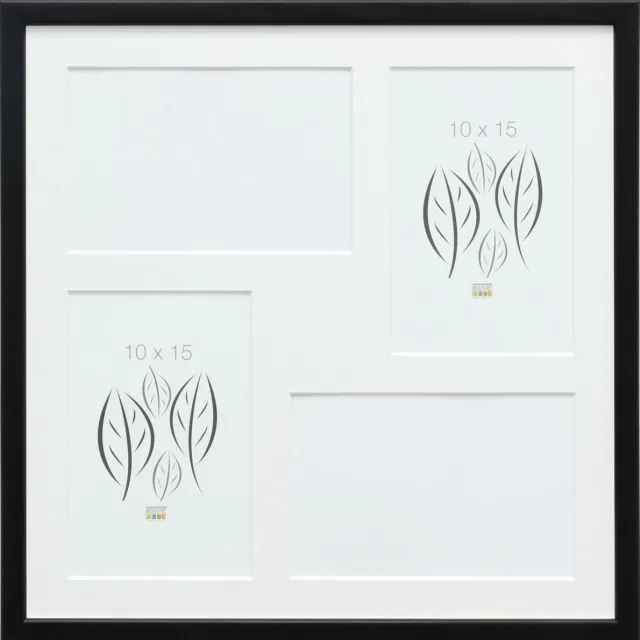 Deknudt Frames multifotolijst S41JL2 P4 - zwart - 4 foto's 10x15 cm