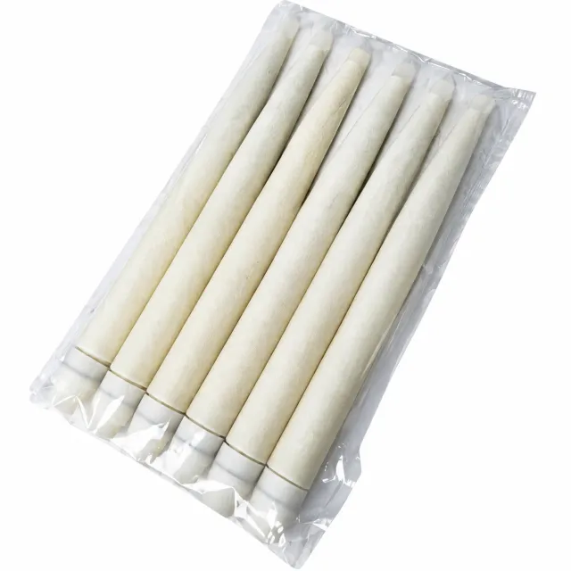 SWGOTA led kaarsen, 6 stuks, wit, slanke kaarsvorm van ABS, 20,5 x 1,65 cm per kaars, verpakt in een OPP-zak
