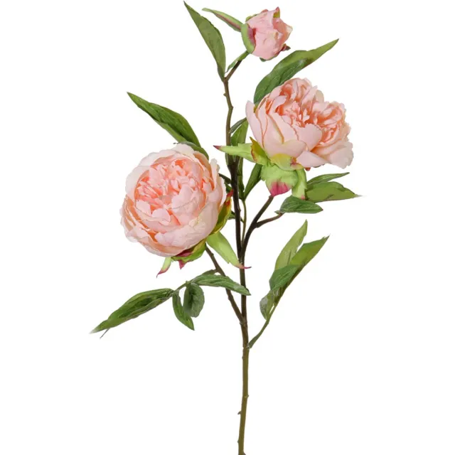 Top Art Topart Kunstbloem pioenroos Spring Dream - licht roze - 73 cm - kunststof Lichtroze