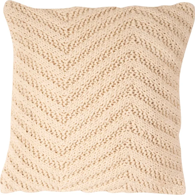Mars & More Eliv Knitted kussen wit 45x45cm