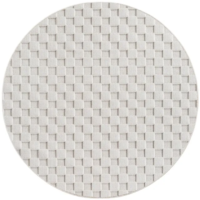 Dutch XXL Rond Modern Vloerkleed | Tapijt | Helix | Gevlochten | Crème | 200x200 cm