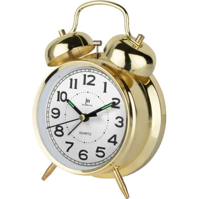 Just a Minute Wekker | Goud | Stil uurwerk