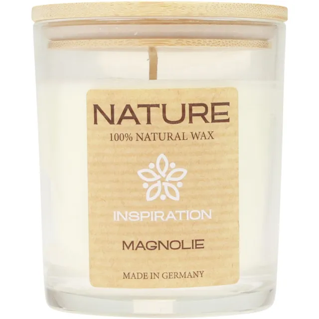 Wenzel Kerzen Geurkaars in glas natuurlijke was Wenzel Candles Magnolia 85×70mm wit