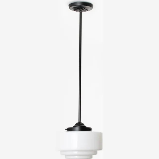 Coloured by Art Hanglamp Getrapt Ø 25 Moonlight - Art Deco Trade Zwart
