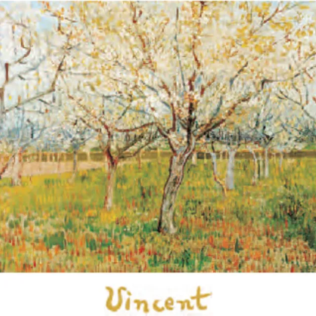 Catch Projecten Mini kunstposter - Vincent van Gogh - De boomgaard - 24x30 cm Multicolor