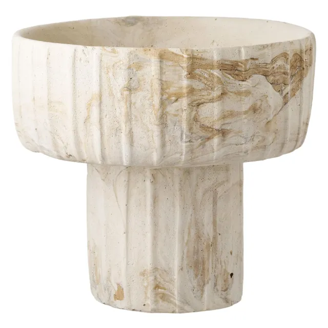 Nest of Nora Bloemenvaas ø20,5x18,5 cm - Steen - Bruin Beige