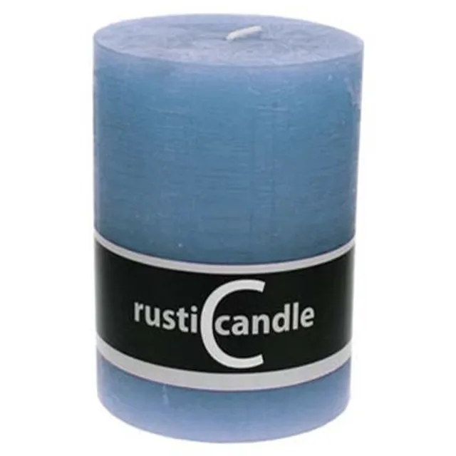 Cosy&Trendy Rustic Cylinderkaars - Ø 70 mm - 80 mm - Petrol Petrol Blauw