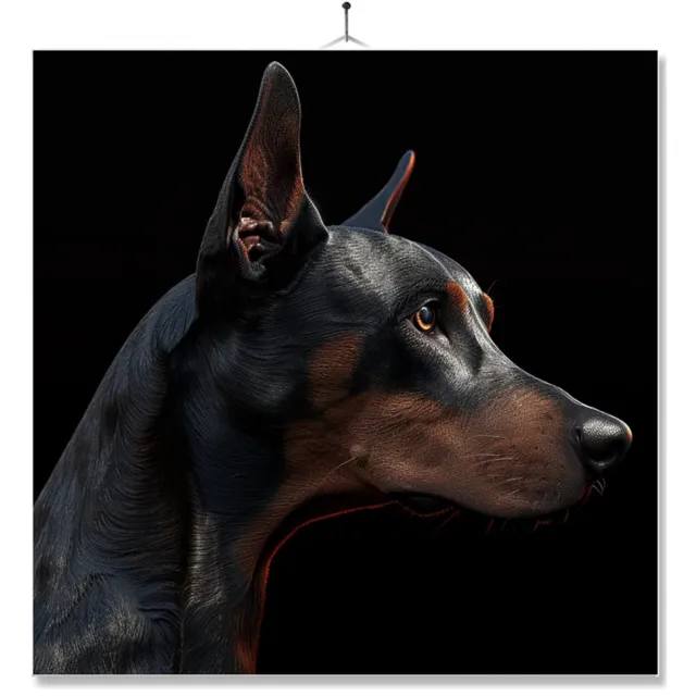 MC Living Tegel Met Opdruk | Geschenk | Dier | Closeup | Dobermann Ontwerp 2