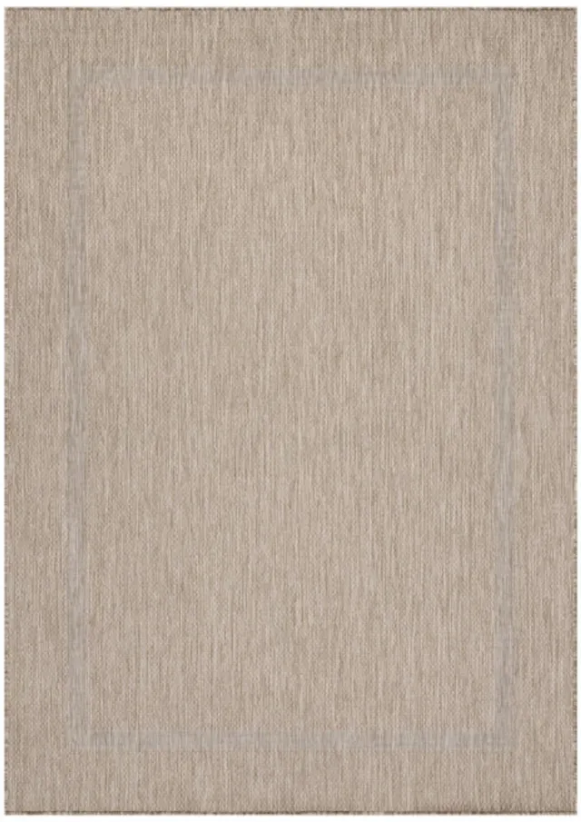Ayyildiz Buitenkleed, effen kleur - beige, geschikt voor terras, balkon of keuken, polypropyleen achterkant, afmeting: 80 x 150 cm