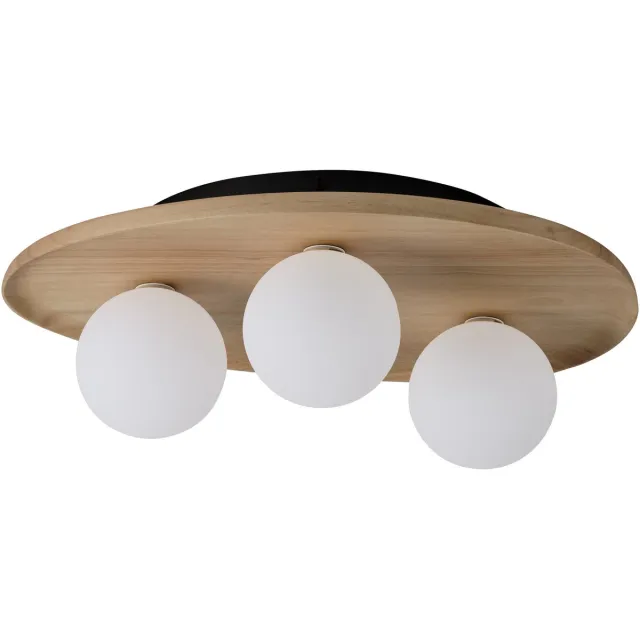Osram Decor Houten Nest LED Plafondlamp, Bruin Rubberhout, 1xG9 Versie, Textielkabel, IP20 Houten decor