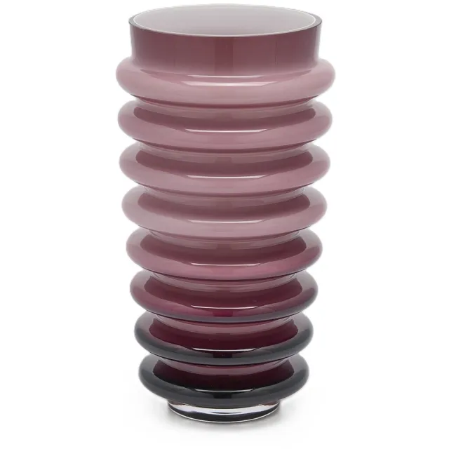 EDG - Enzo De Gasperi EDG - Vaas- Glas - roze - D17,5 x H30 cm
