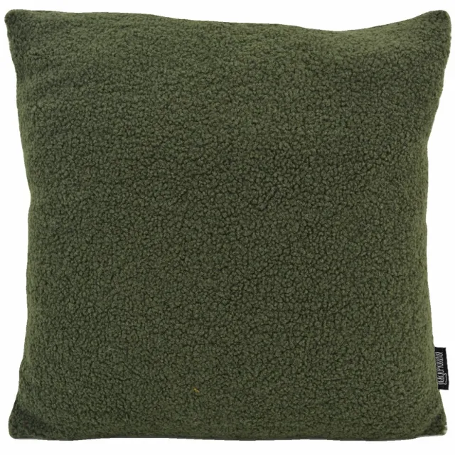 Gek op Kussens! Teddy Legergroen Kussenhoes | Polyester | 45 x 45 cm