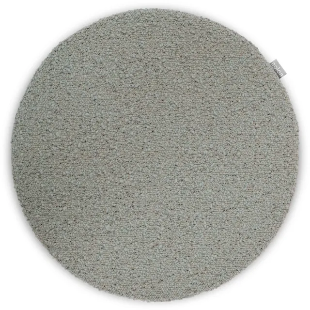 Nolon Lot Stoelkussen Bouclé Lichtgroen - Rond - Voor Binnen - Zitkussen Eetkamer - met Antislip