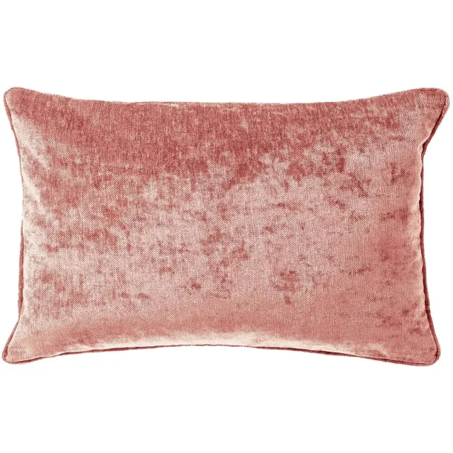 Dutch Decor LEWY - sierkussen 30x50 cm - glansvelours - Old Rose - roze - Inclusief binnenkussen - Luxe kussens voor woonkamer & bank Oud roze
