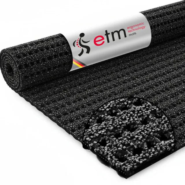 Floordirekt Deurmat - Tegen gladheid - Granulaat gecoat - Antraciet - 120 x 200 cm