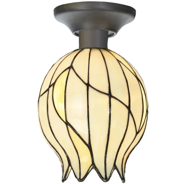Coloured by Art Tiffany Plafonnière Nature Open - Art Deco Trade Zachtgeel