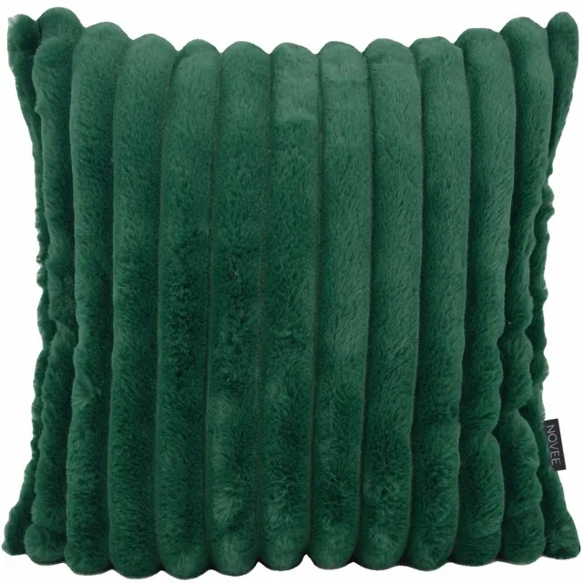 NOVÉE Sierkussen Rosie Rib Groen | 45 x 45 cm | Polyester groen 45x45