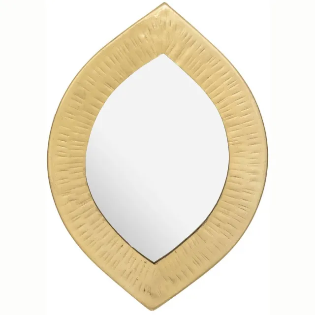 Atmosphera Créateur d'intérieur® Ronde spiegel met glanzende metalen lijst met structuur ROMY Noir
