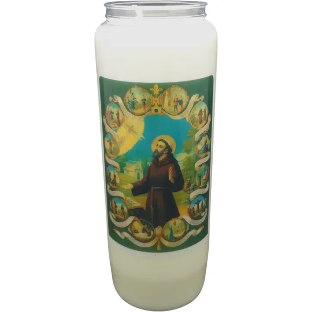 Partijhandel RODO Noveenkaars Heilige Man 007 - 9 dagen brander (5 stuks) wit