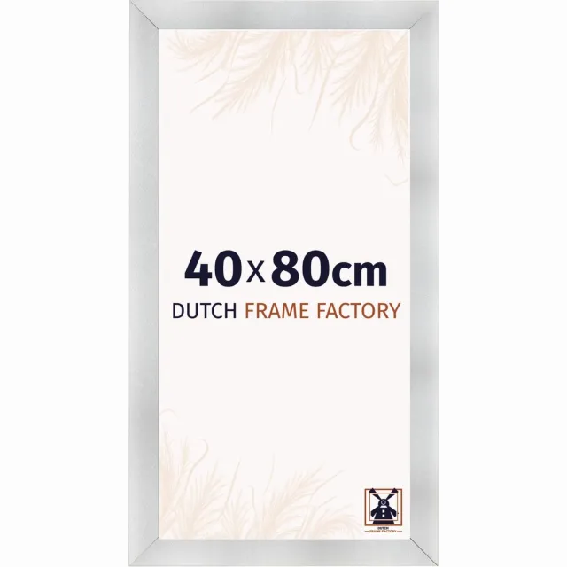 Dutch Frame Factory Fotolijst 40x80 cm - MDF - Aluminium Geborsteld - Praag