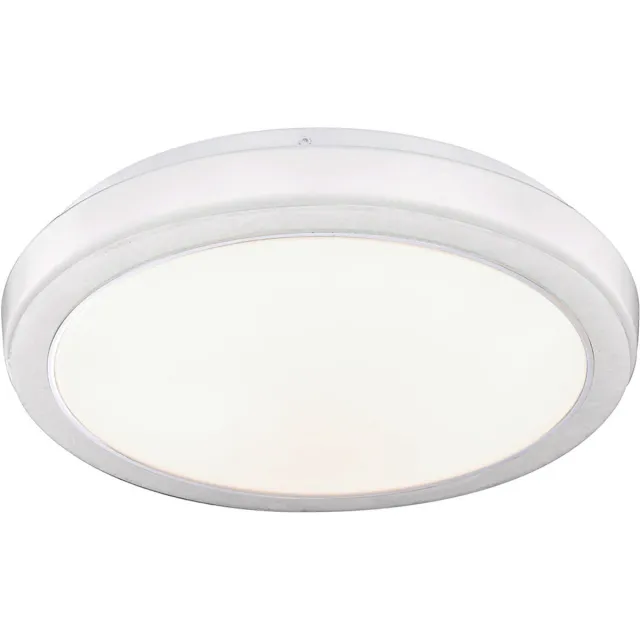 Globo Plafondlamp keukenlamp gemarmerd LED plafondlamp wit, 12W 1150lm warm wit, DxH 33,5 x 9,5 cm