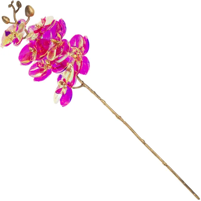 homebound by ky Kunstbloem holo roze/rood orchidee 55cm Goud