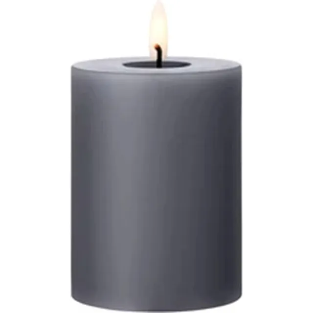 Ester & Erik Led Pillar kaars H10cm dark slate Grijs